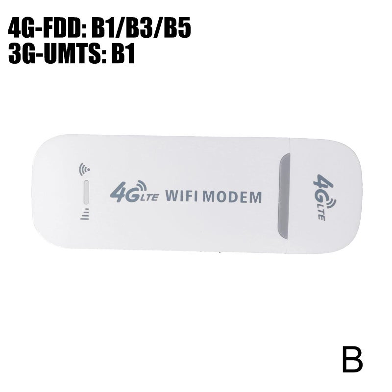 4G Wireless Internet Card Tray, 150Mbps Portable Car Internet Broadband Terminal, Plug and Play, B1/3/5 Band